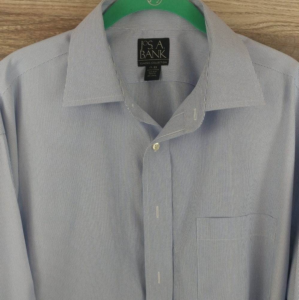 Jos A Bank Classic 17/33 Men's Long Sleeve Shirt